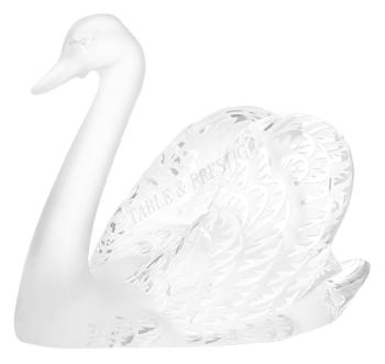 Head up Swan ornament Clear - Lalique